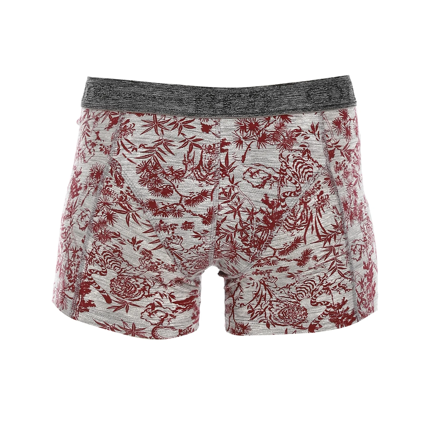 Boxer For Men Printed - Dark Red - Image 3