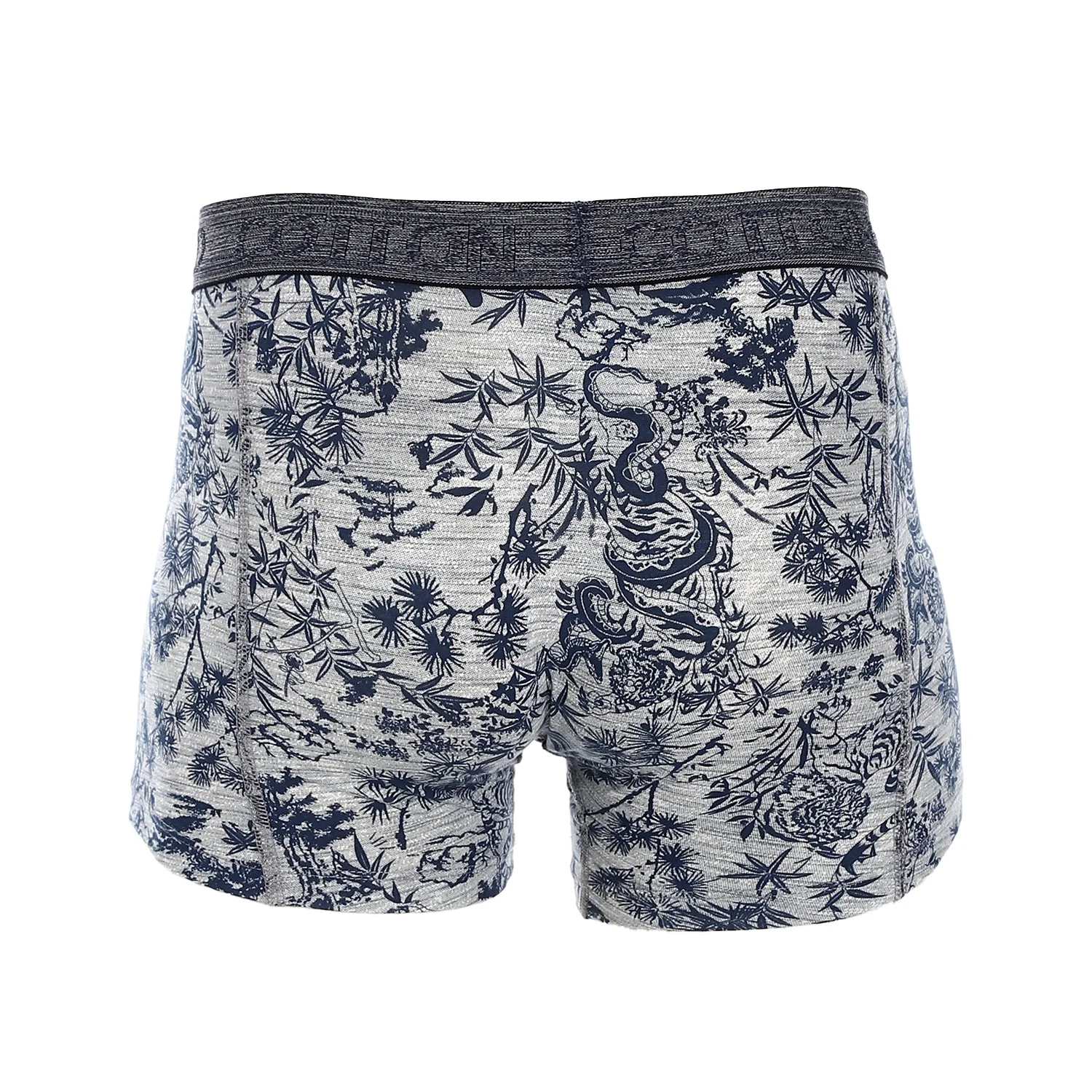 Boxer For Men Printed - Navy  - Red cotton - Image 4