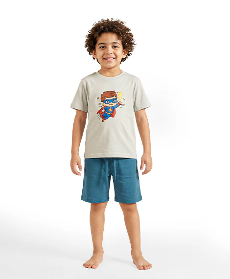 Boy's Cotton Graphic Set