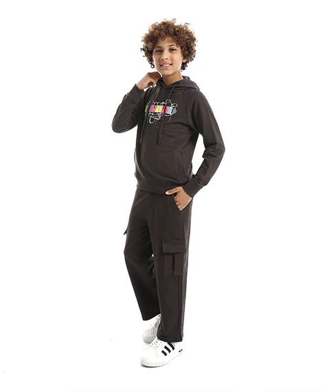 Boys' "Creative" Graffiti Print Two-Piece Set - Image 3