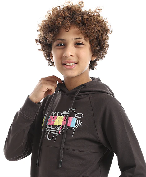 Boys' "Creative" Graffiti Print Two-Piece Set - Image 4