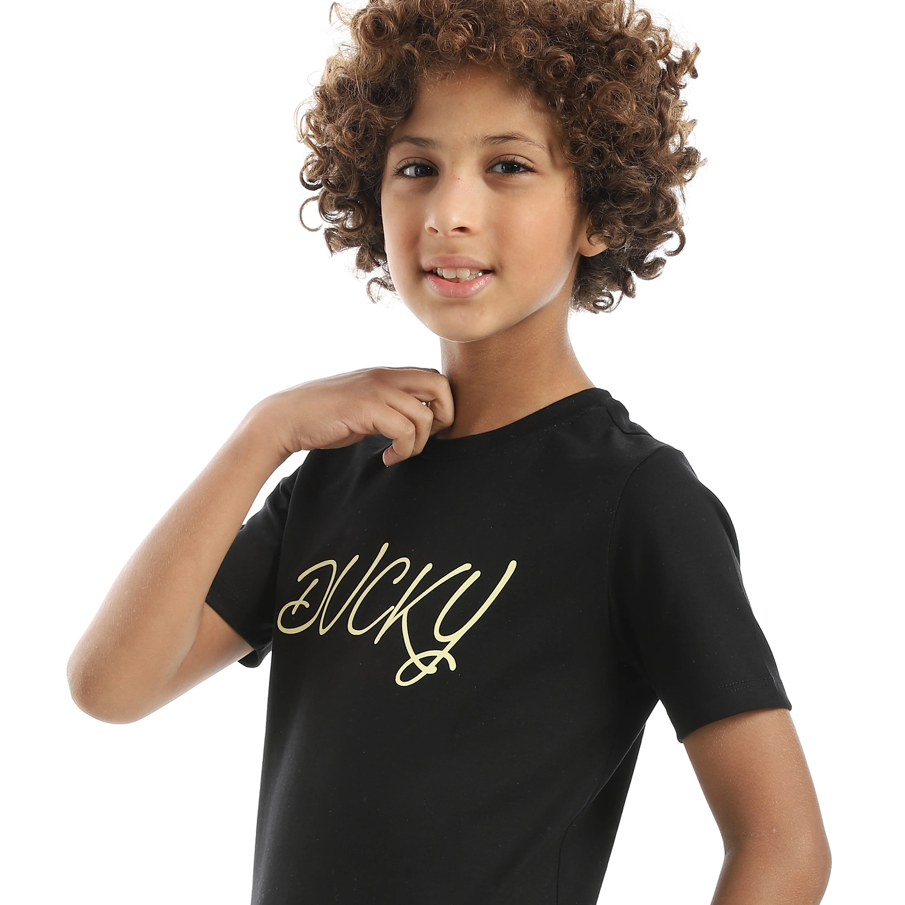 Boy's Jacquard Pajama Set with Printed - Image 2