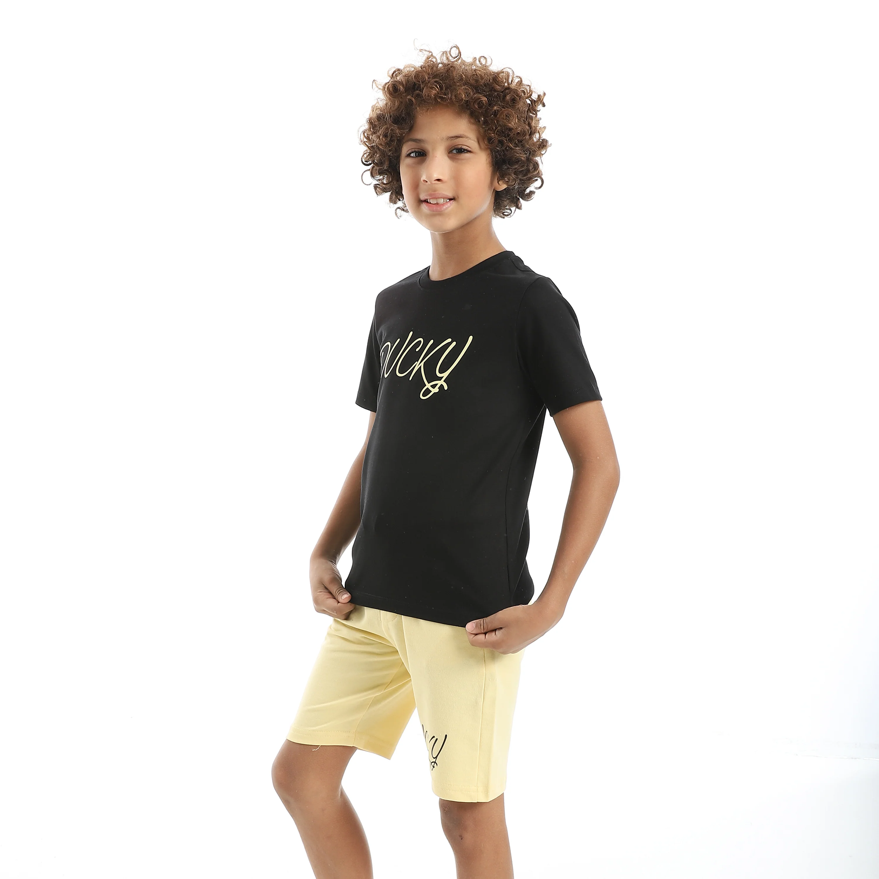 Boy's Jacquard Pajama Set with Printed - Image 3