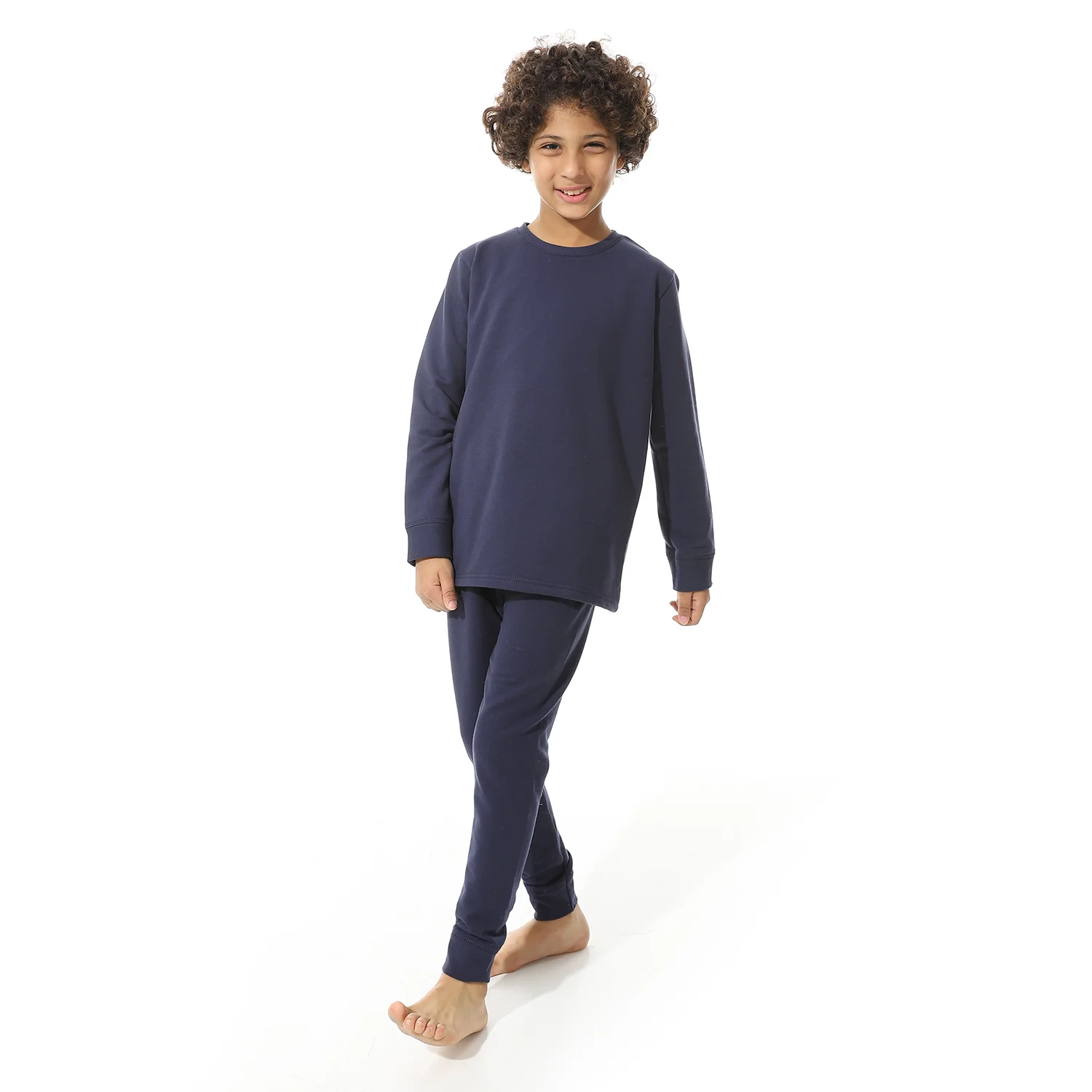Boys Thermal Set Padded inside - Navy - Image 2