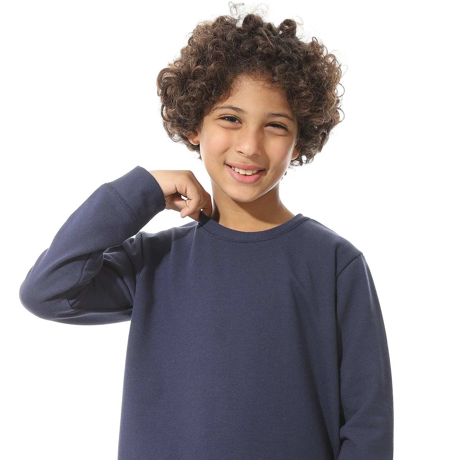 Boys Thermal Set Padded inside - Navy - Image 7
