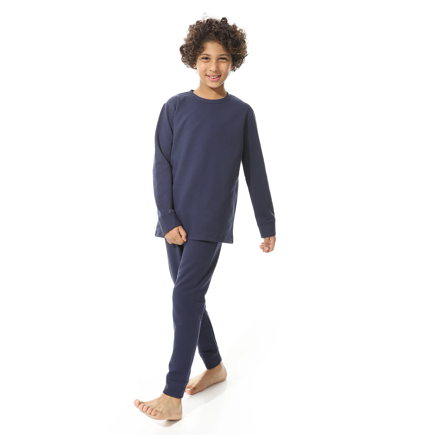 Boys Thermal Set Padded inside - Navy chaneit - Image 3