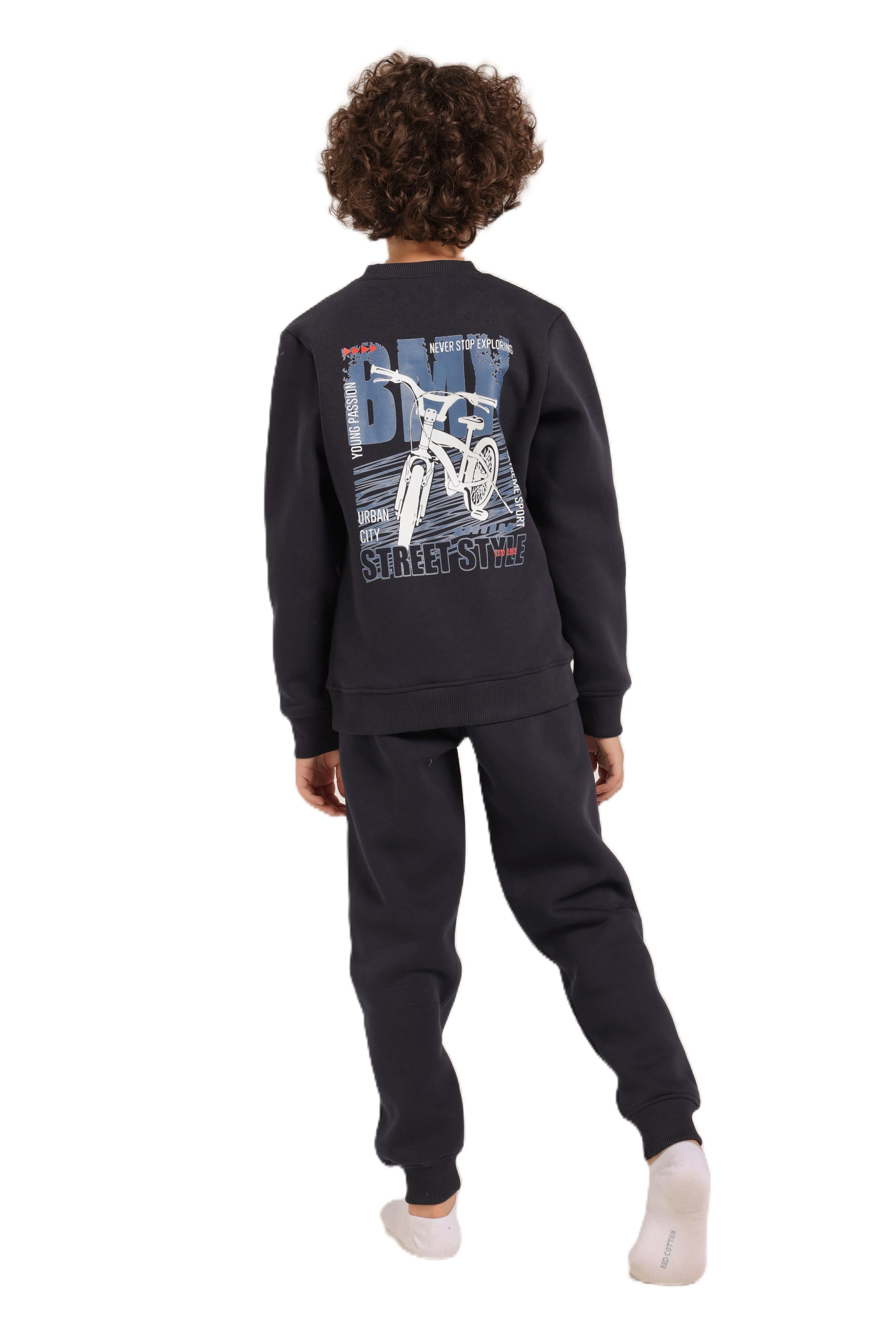 Boys Tracksuit – Graphic Sweatshirt & Joggers Set - Image 2