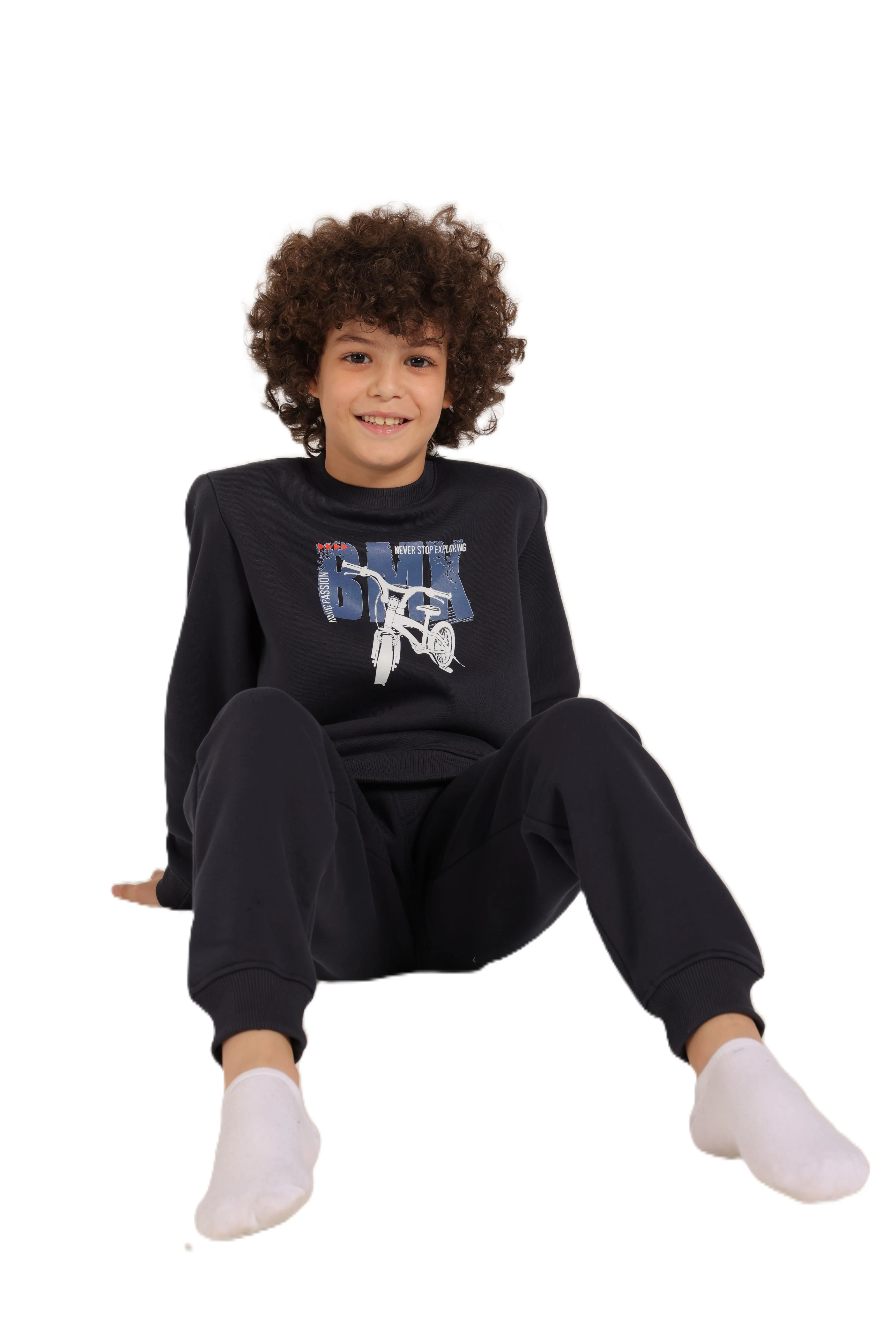 Boys Tracksuit – Graphic Sweatshirt & Joggers Set - Image 3