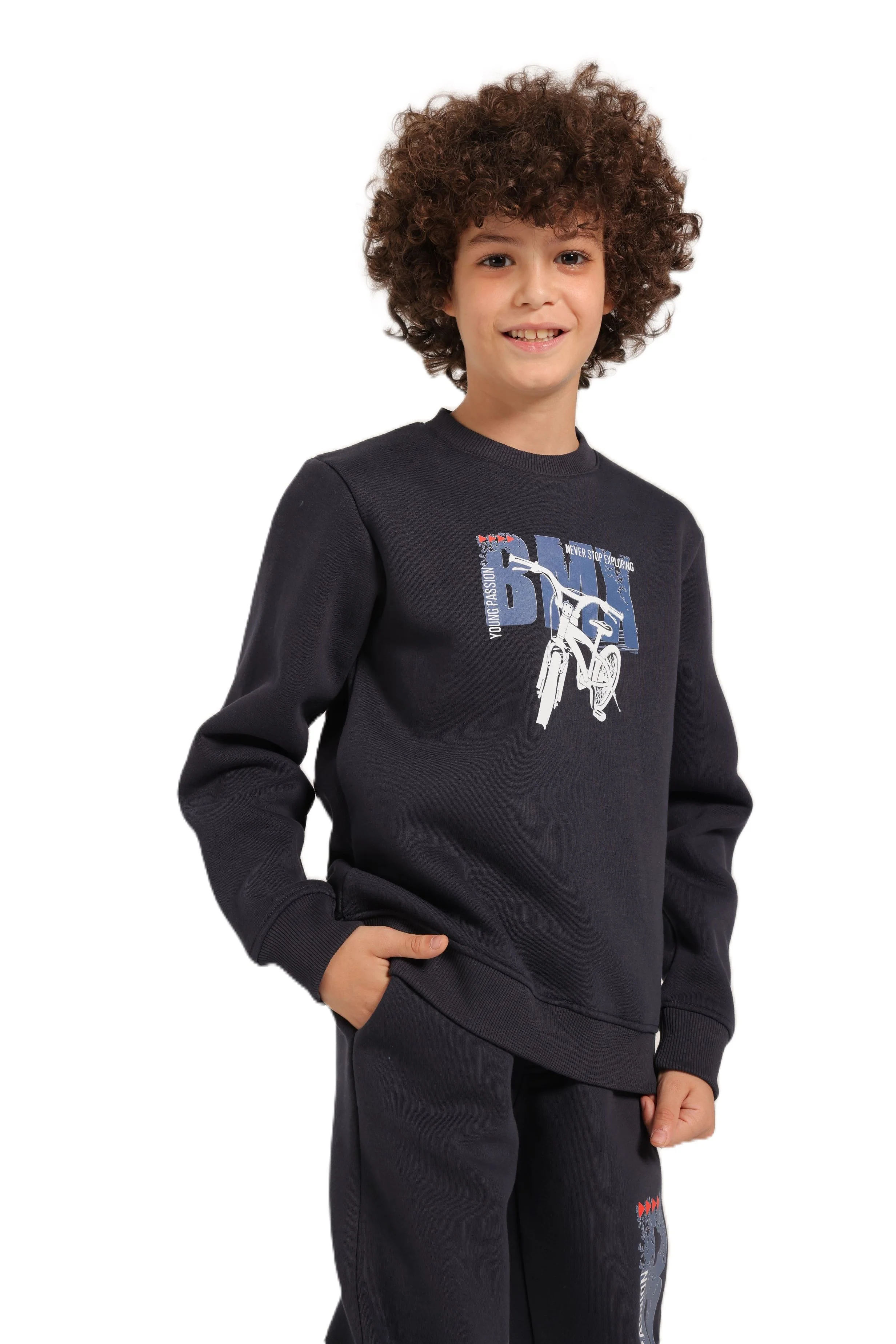 Boys Tracksuit – Graphic Sweatshirt & Joggers Set - Image 4