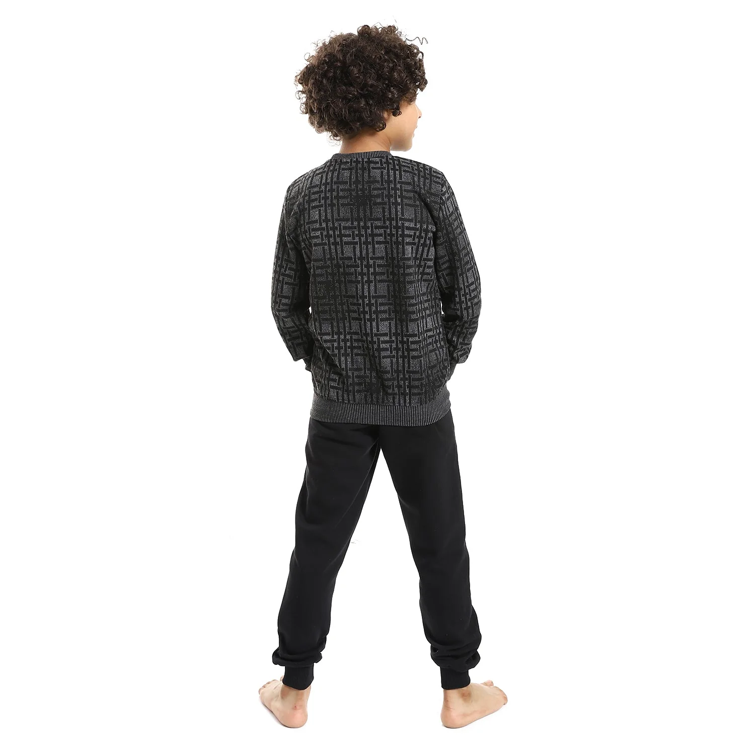 BoysWinter Pajamas - Black - Image 5