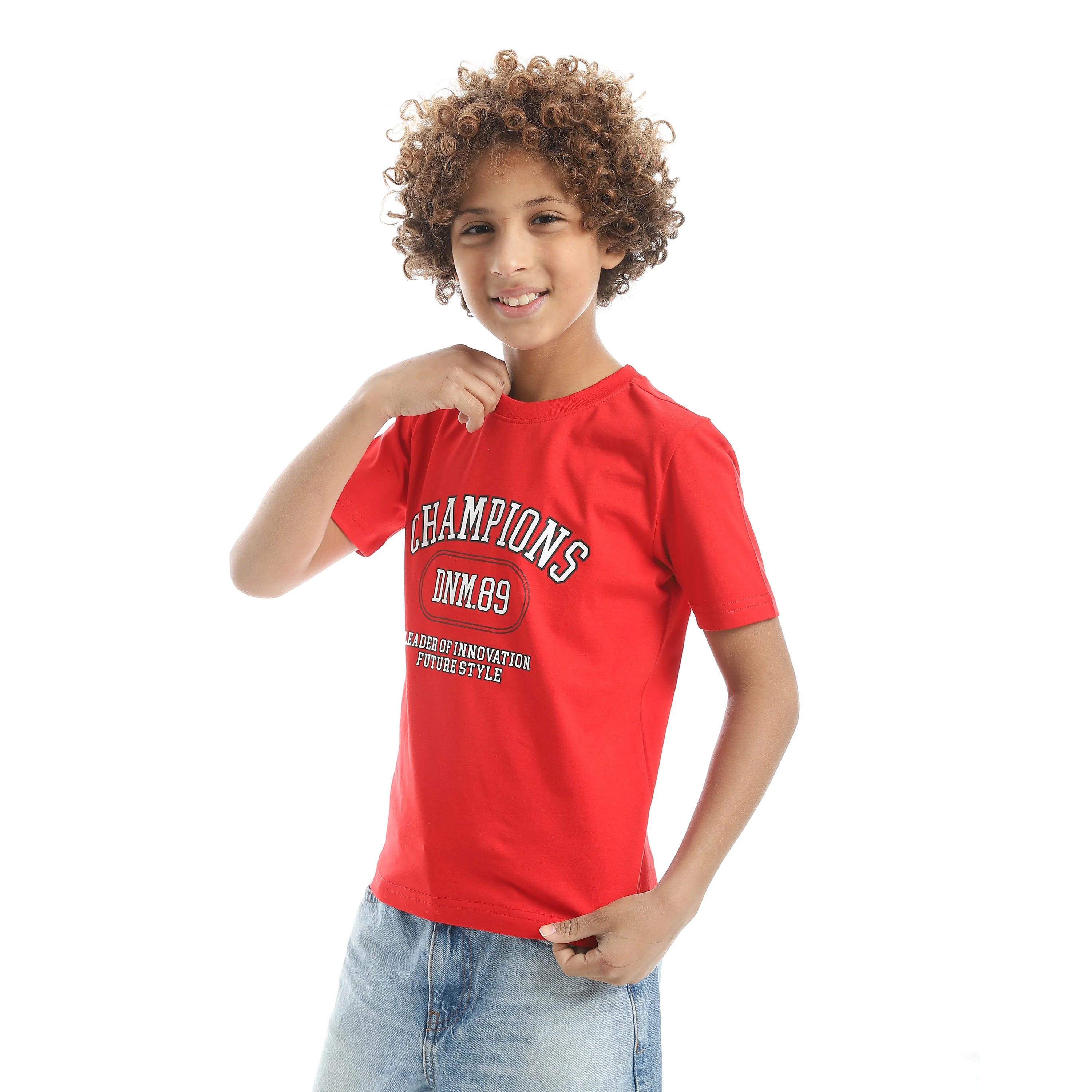 Champions Red Cotton T-Shirt - Image 3