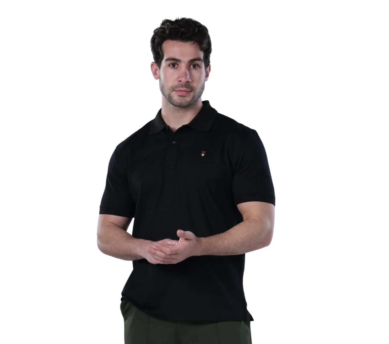Classic Fit Polo Shirt - Black - Image 7