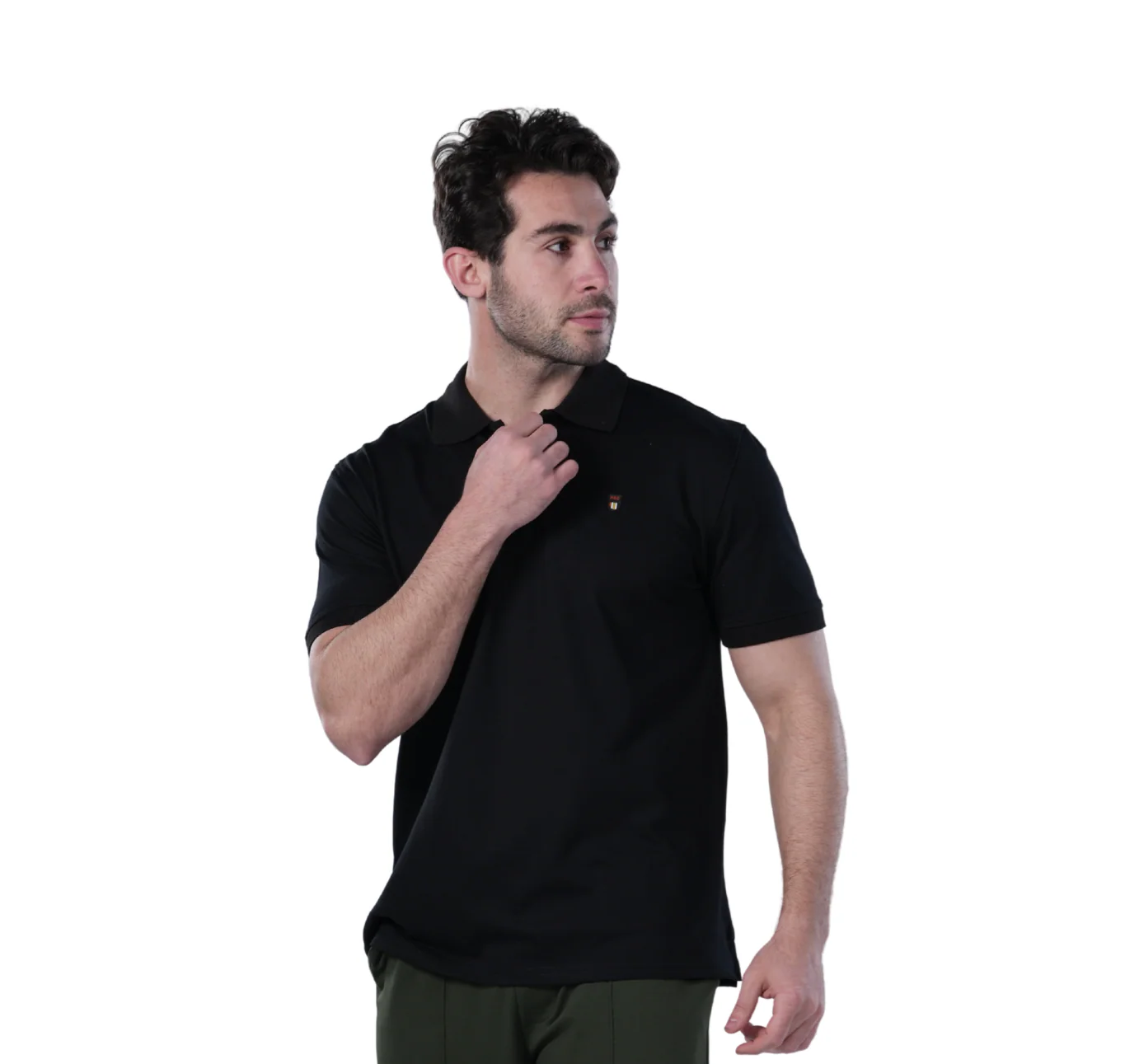 Classic Fit Polo Shirt - Black - Image 8