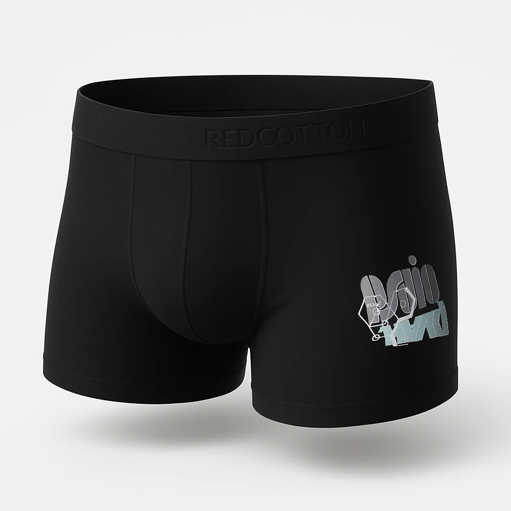 Comfortable Men's Boxer - Black - Image 2