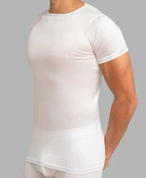Undershirt (O) Mercerise White - Image 2