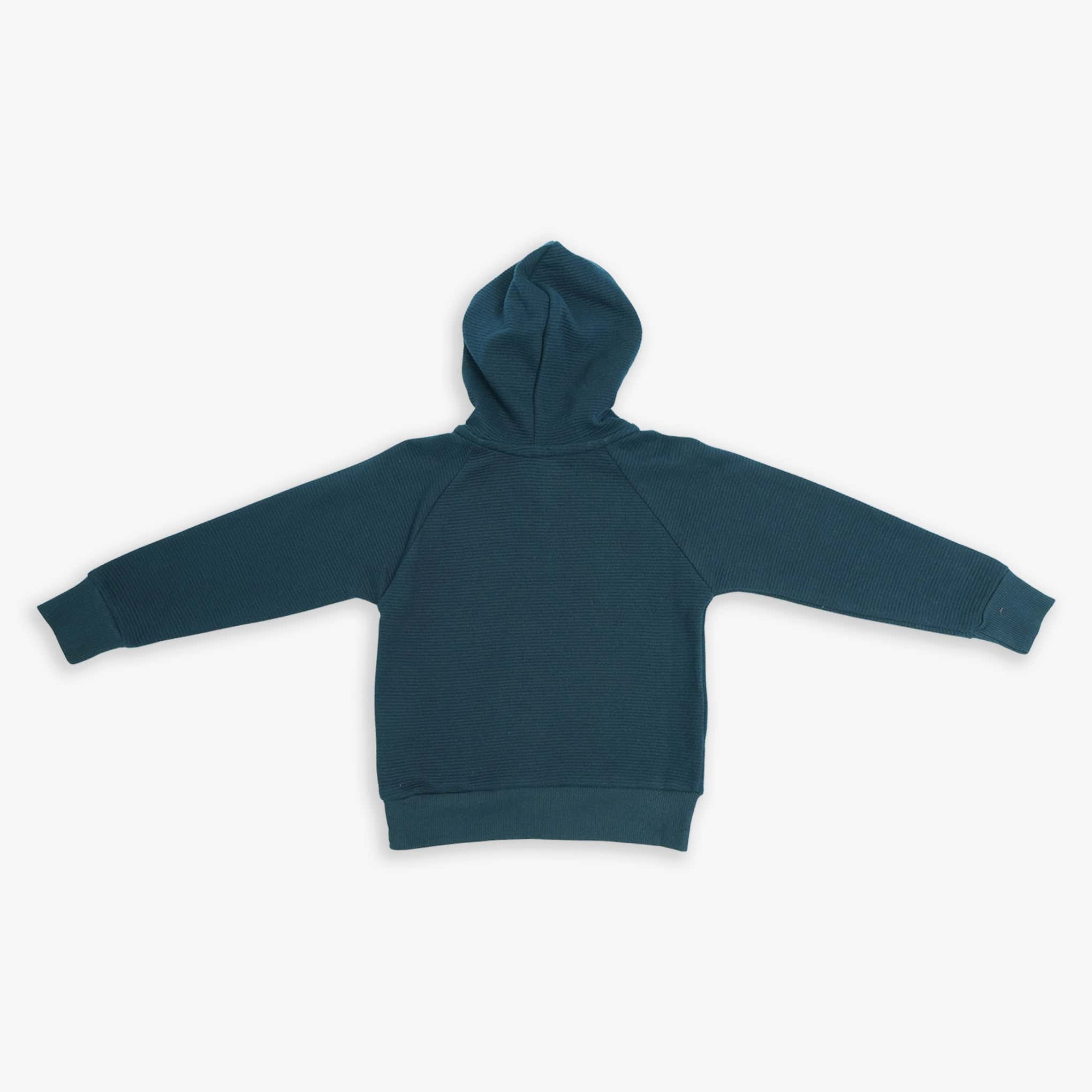 Cozy Navy Blue Hooded Tracksuit Set - Image 3