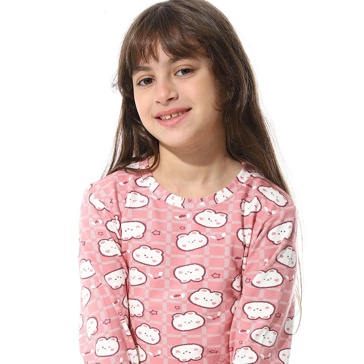 Girls Thermal Set With Printed - Rose - Image 3