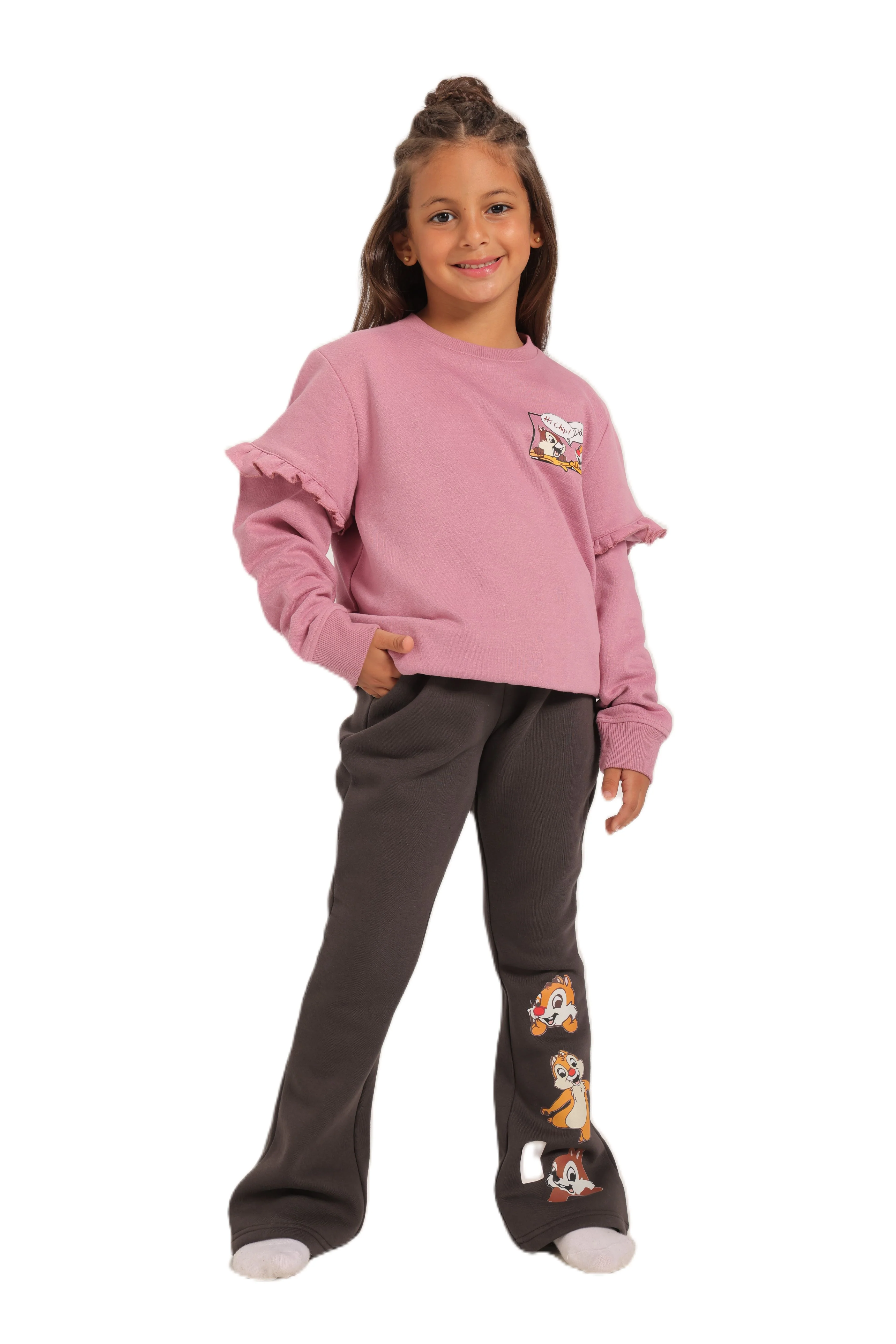Girls' Winter Pajama Set With Charleston Sweatpants - Kashmir - Image 2