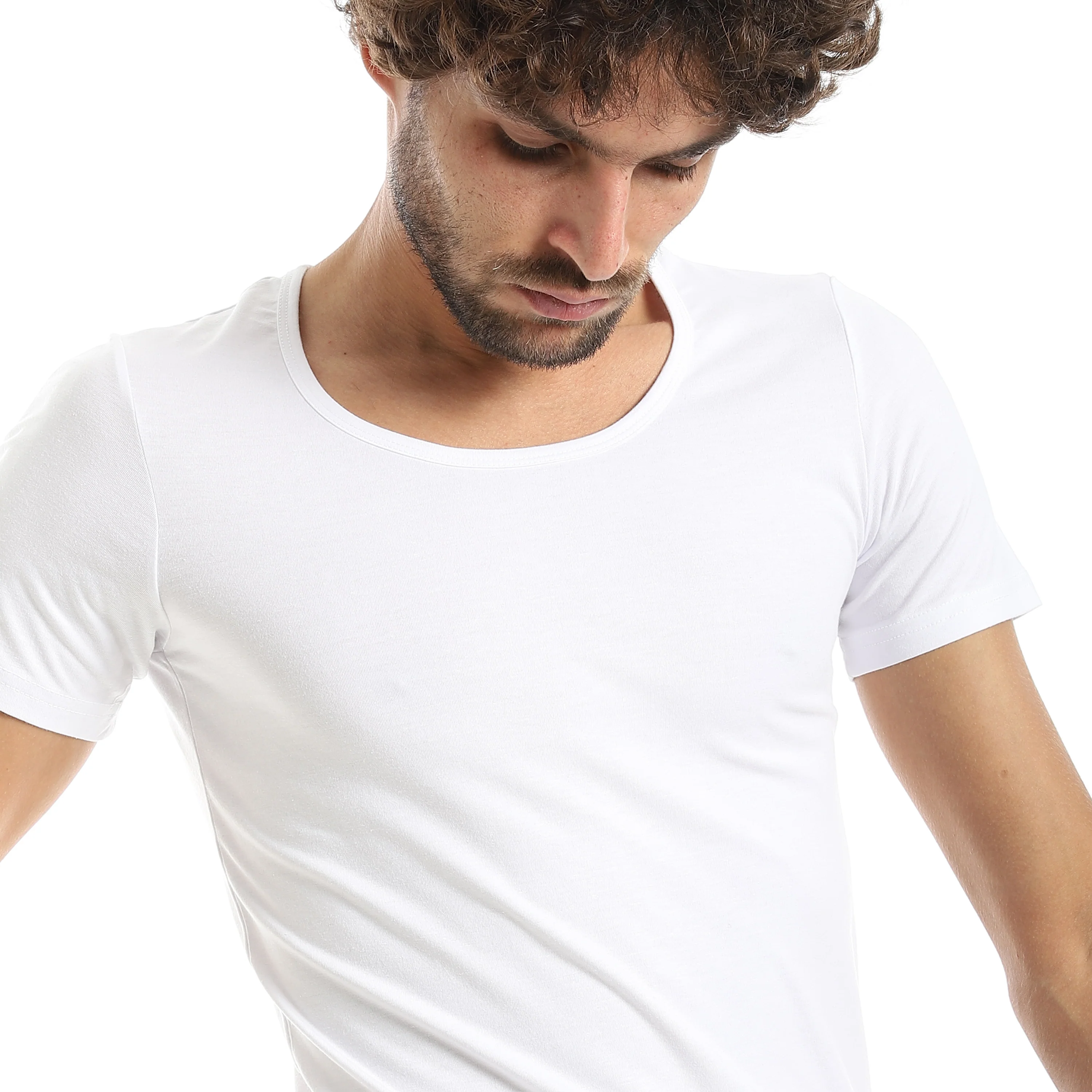Invisible Comfort Undershirt Red Cotton - White - Image 3