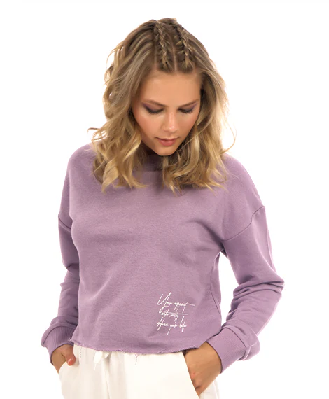 Joggy- 7656 Womens Winter Sweatshirt - Lavender