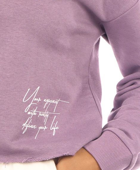 Joggy- 7656 Womens Winter Sweatshirt - Lavender - Image 2