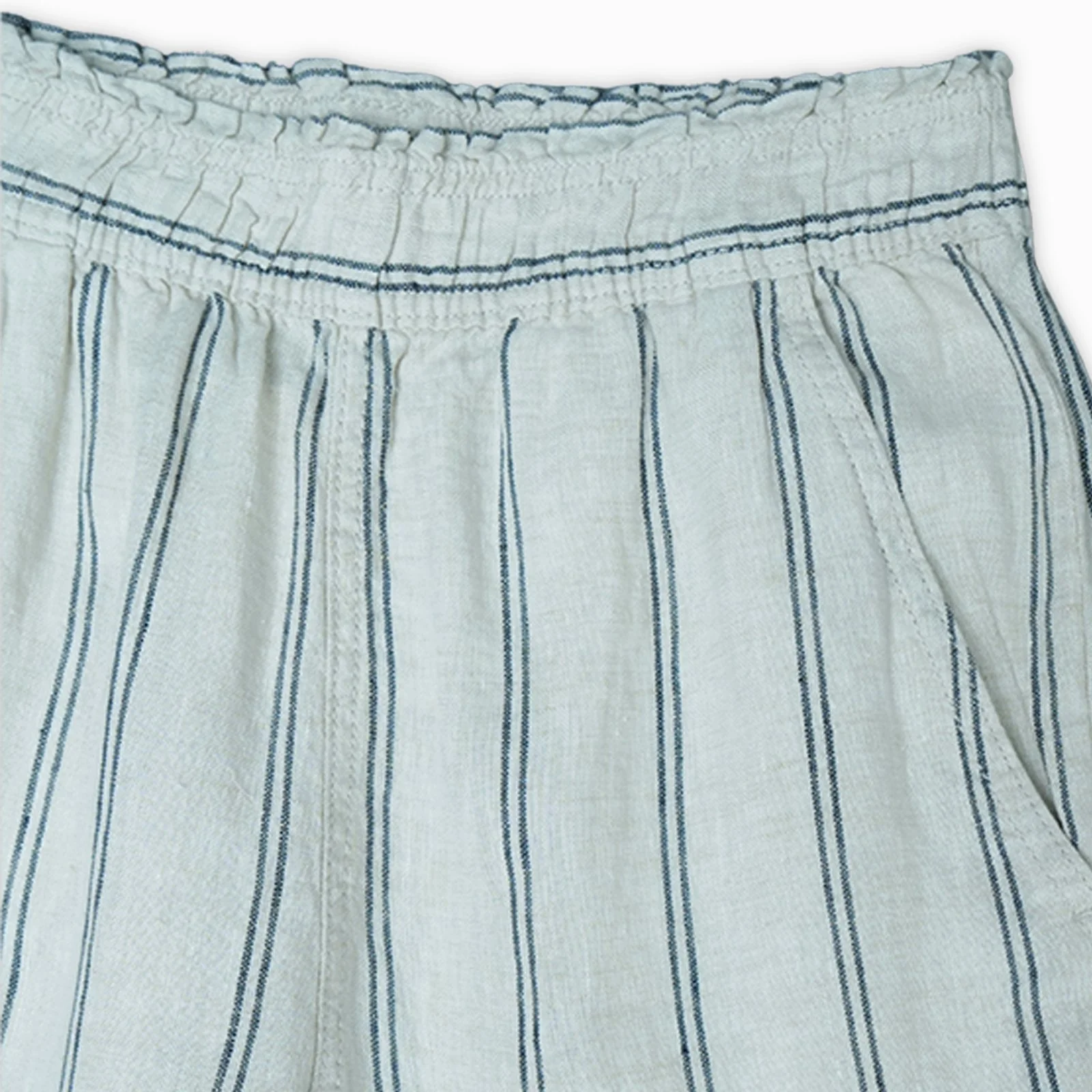 Linen Blend Wide-Leg Trousers - Image 2