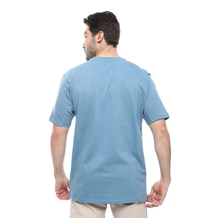 Mens Cotton T-Shirt - Casual and Comfortable - Denim Blue - Image 4