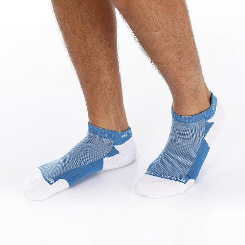 Men Plain Mid Calf Socket Socks - Blue - Image 3