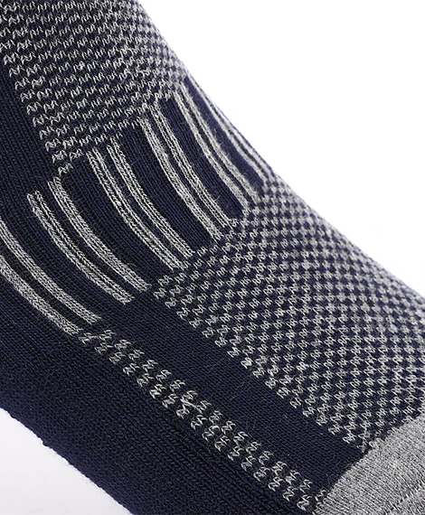 Men Plain Mid Calf Socks - Navy - Image 2