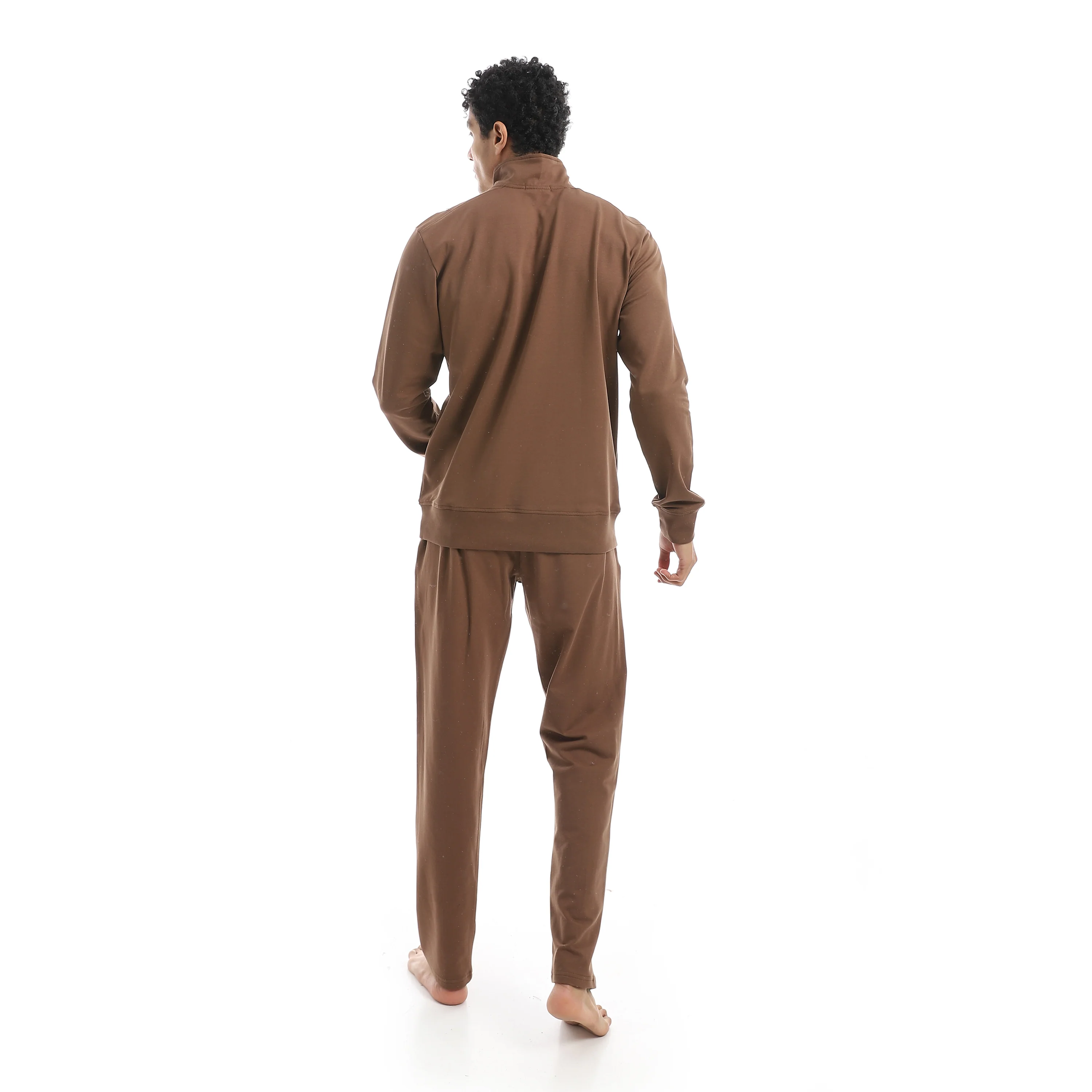 Men’s Comfortable Sleepwear Set - Red cotton - Image 4
