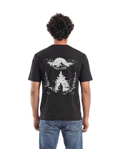 Men’s "Dark Nature" Back-Graphic Tee - Image 2