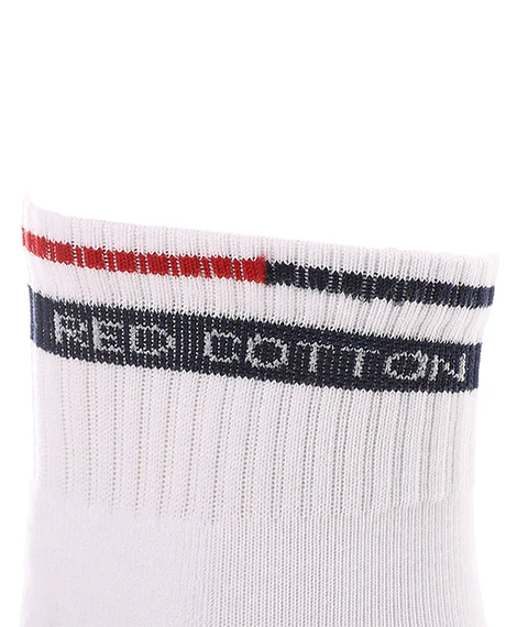 Men's Comfortable Mid Calf Socks - White - Image 2