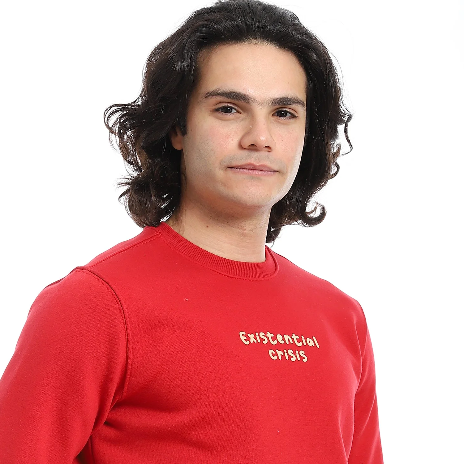 Mens Crewneck Sweatshirt - Style & Comfort Combined - Red - Image 7