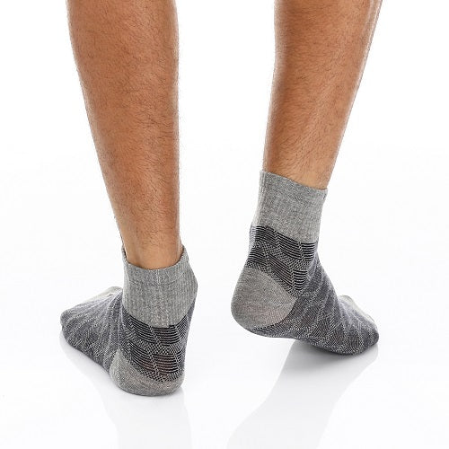 Men's Jacquard Socks - Short, Sporty - White - Image 2
