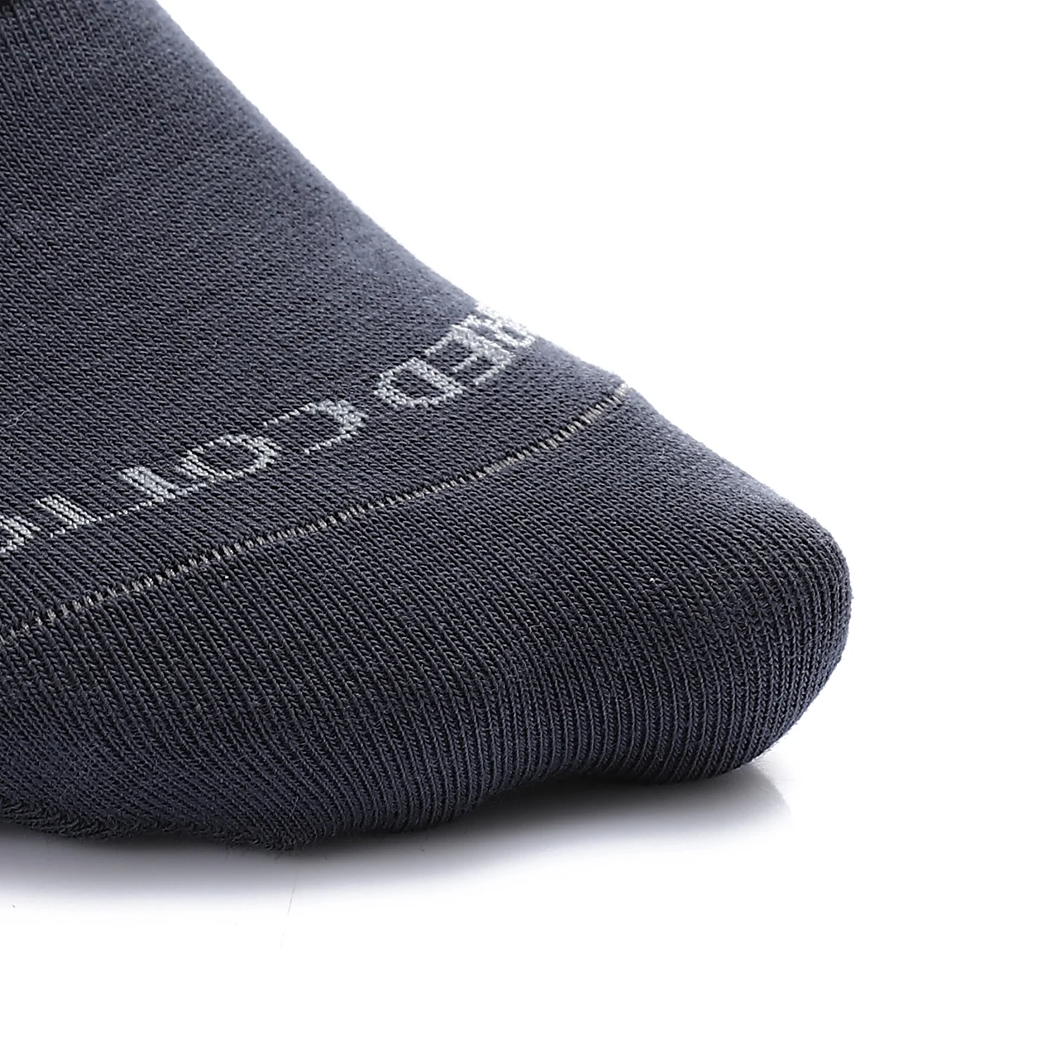 Men's No Show Socks - Dark Grey - Image 2