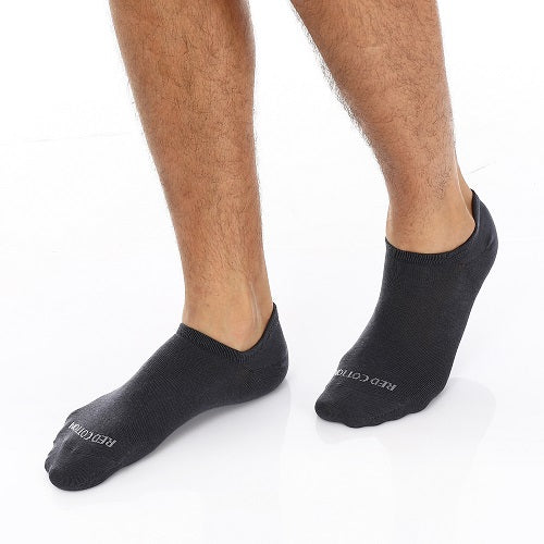 Men's No Show Socks - Grey - Image 2