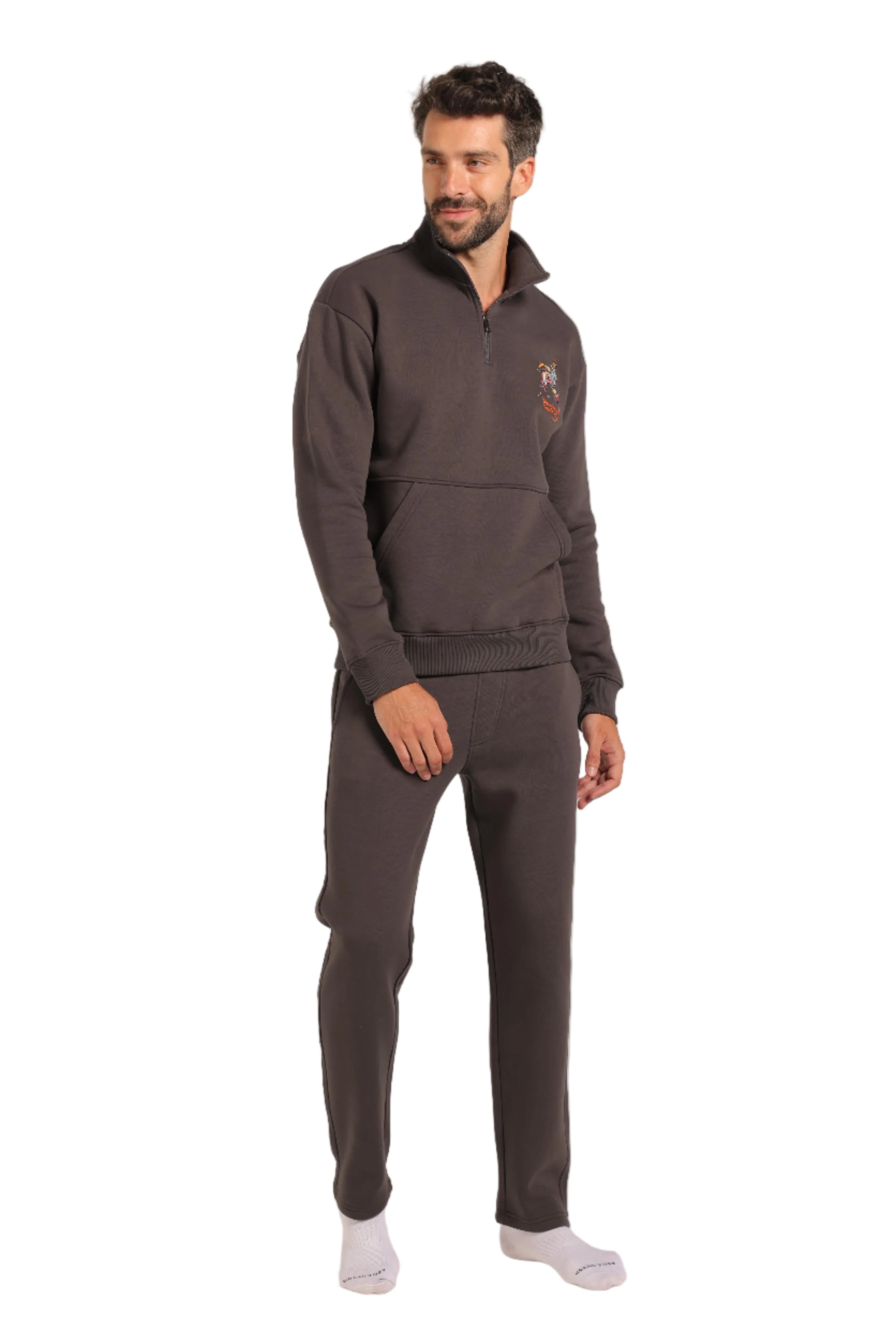 Men's  Pajama Set Red Cotton - Image 4