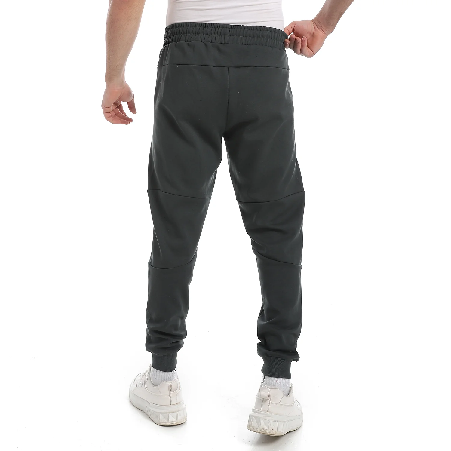 Plain Mens Sweatpants - Comfortable and Versatile Loungewear - Dark Green - Image 2