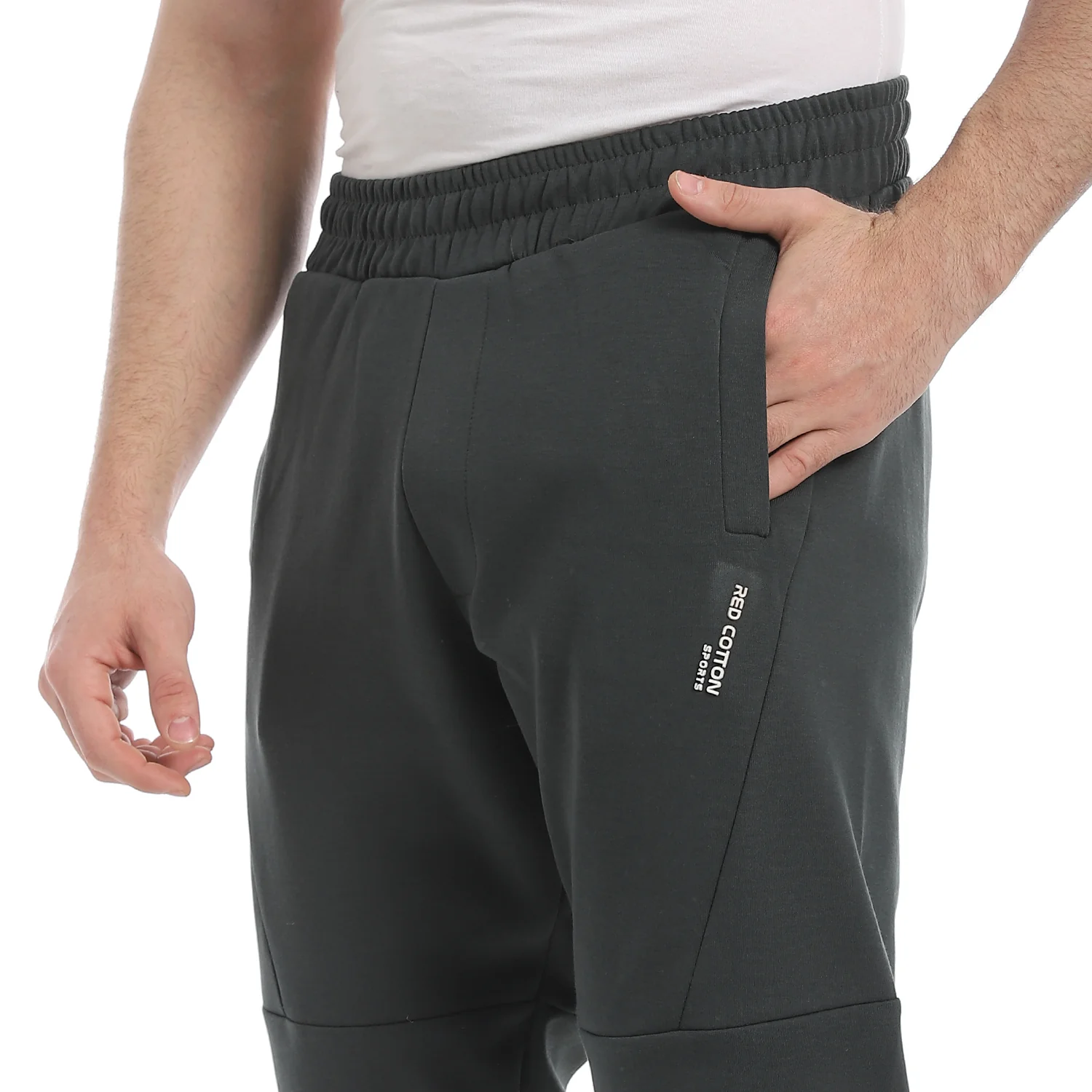 Plain Mens Sweatpants - Comfortable and Versatile Loungewear - Dark Green - Image 3