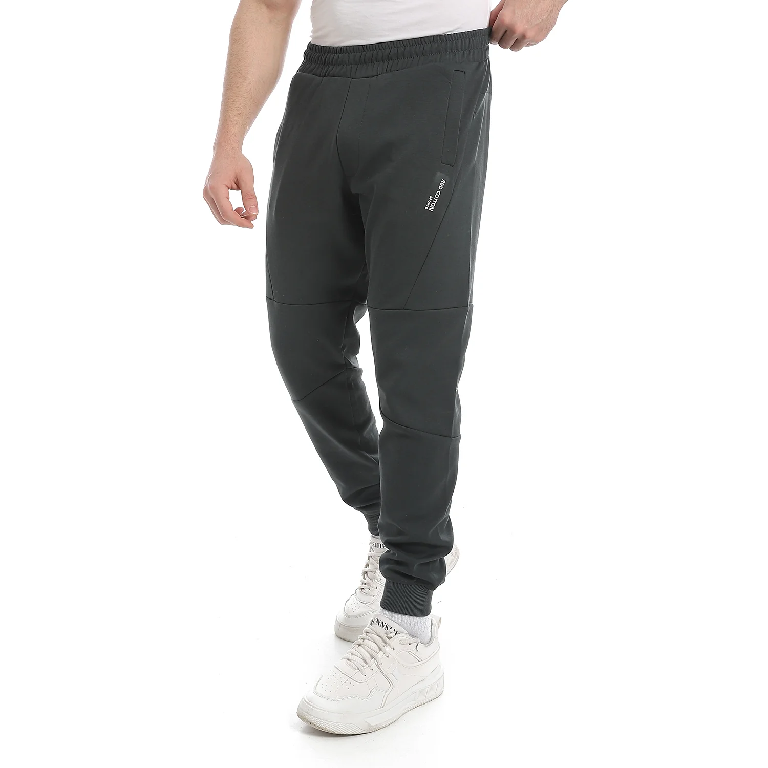 Plain Mens Sweatpants - Comfortable and Versatile Loungewear - Dark Green - Image 4