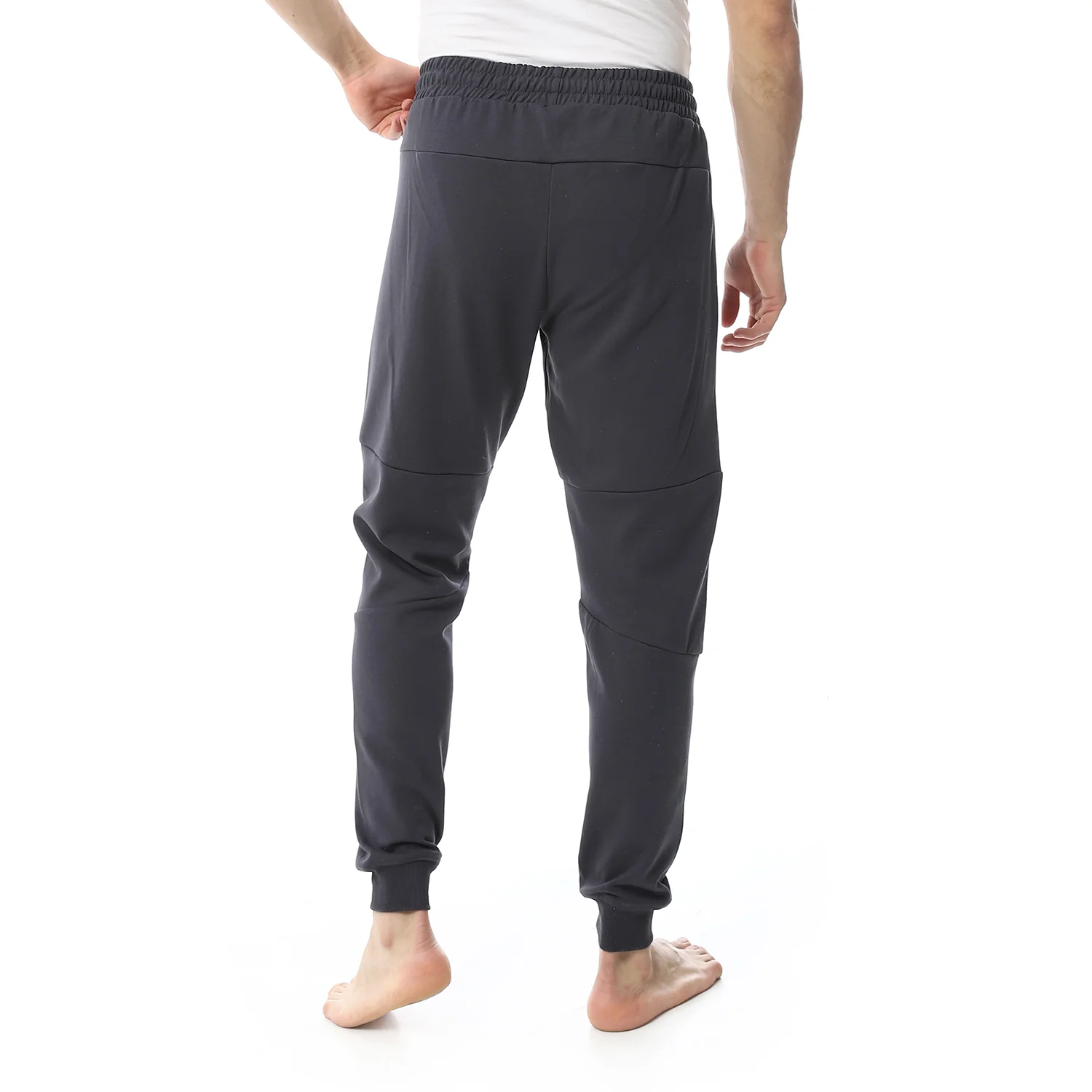 Plain Mens Sweatpants - Comfortable and Versatile Loungewear - Dark Grey - Image 2