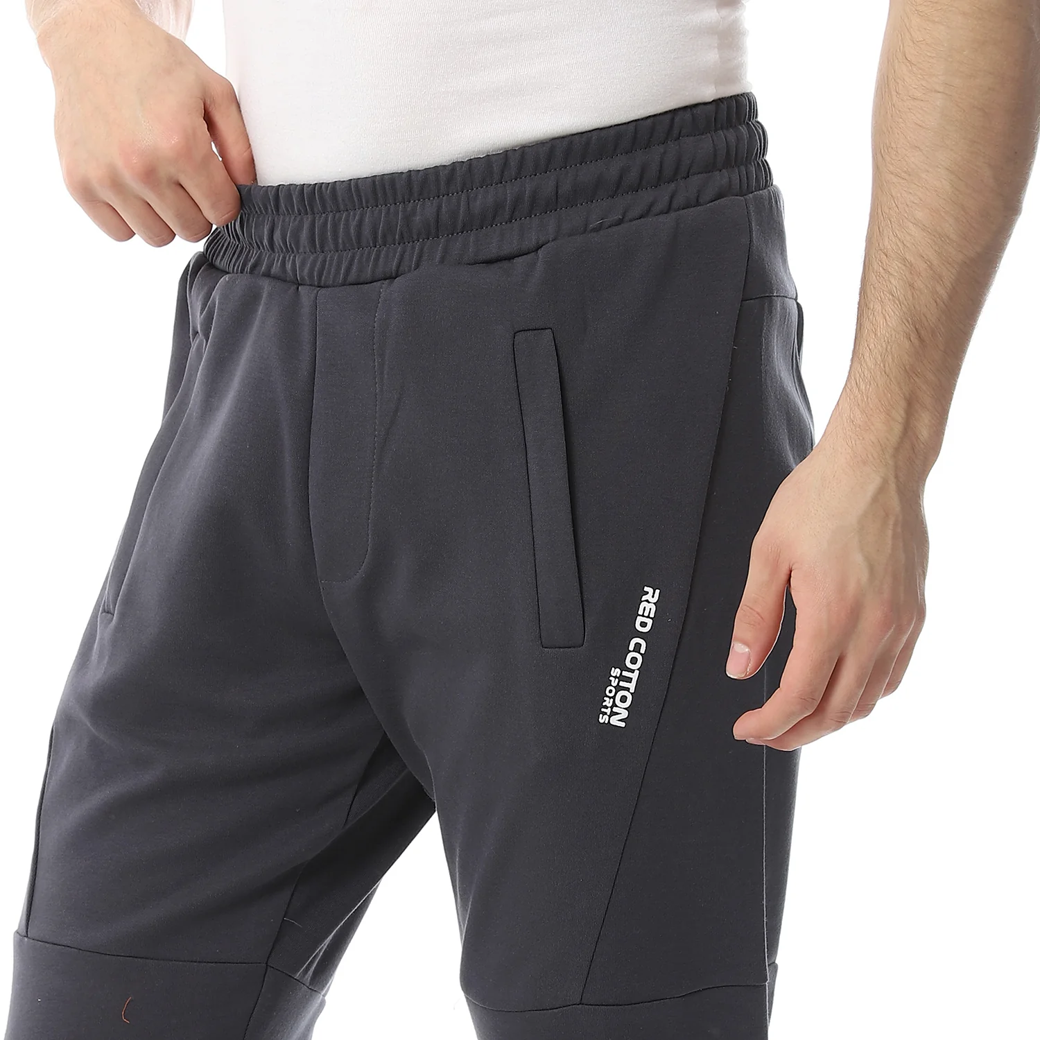 Plain Mens Sweatpants - Comfortable and Versatile Loungewear - Dark Grey - Image 3