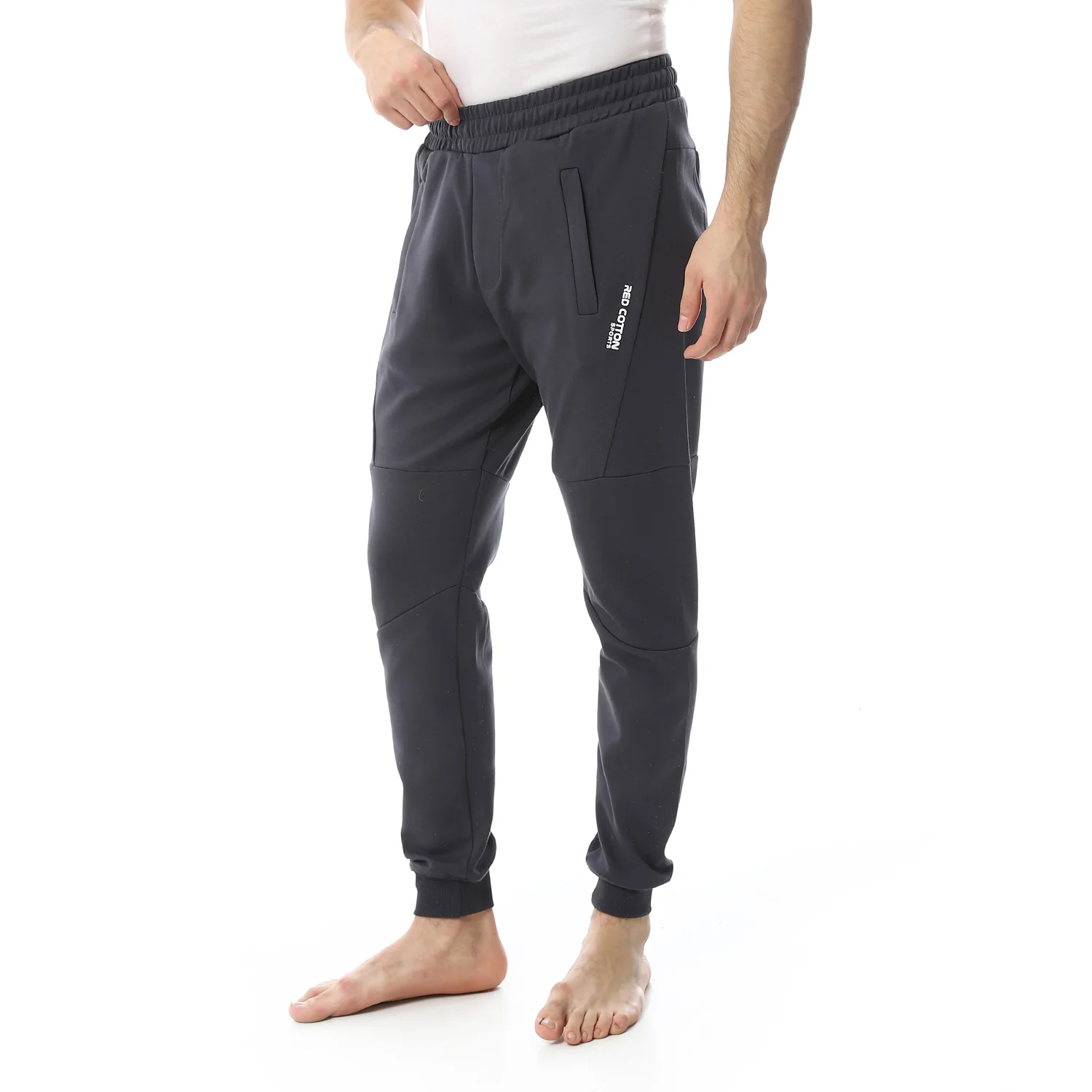 Plain Mens Sweatpants - Comfortable and Versatile Loungewear - Dark Grey - Image 4