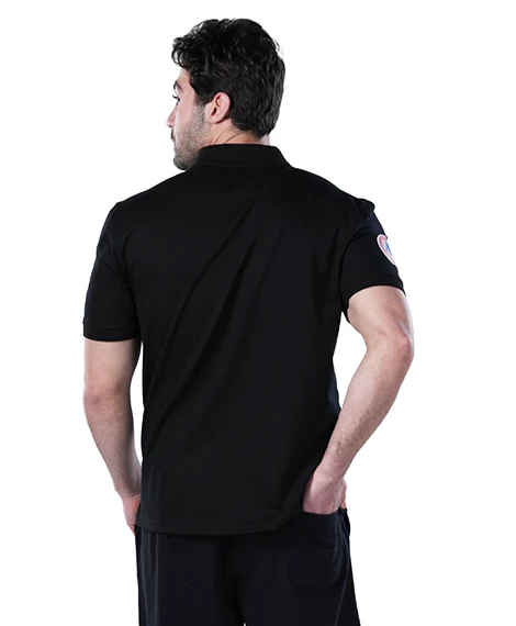 Polo T-Shirt For Men - Comfortable & Basic - Black - Image 2