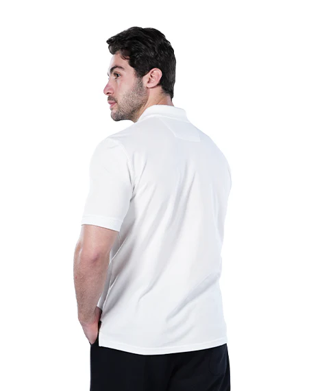 Polo T-Shirt For Men - Comfortable & Basic - Off White - Image 3