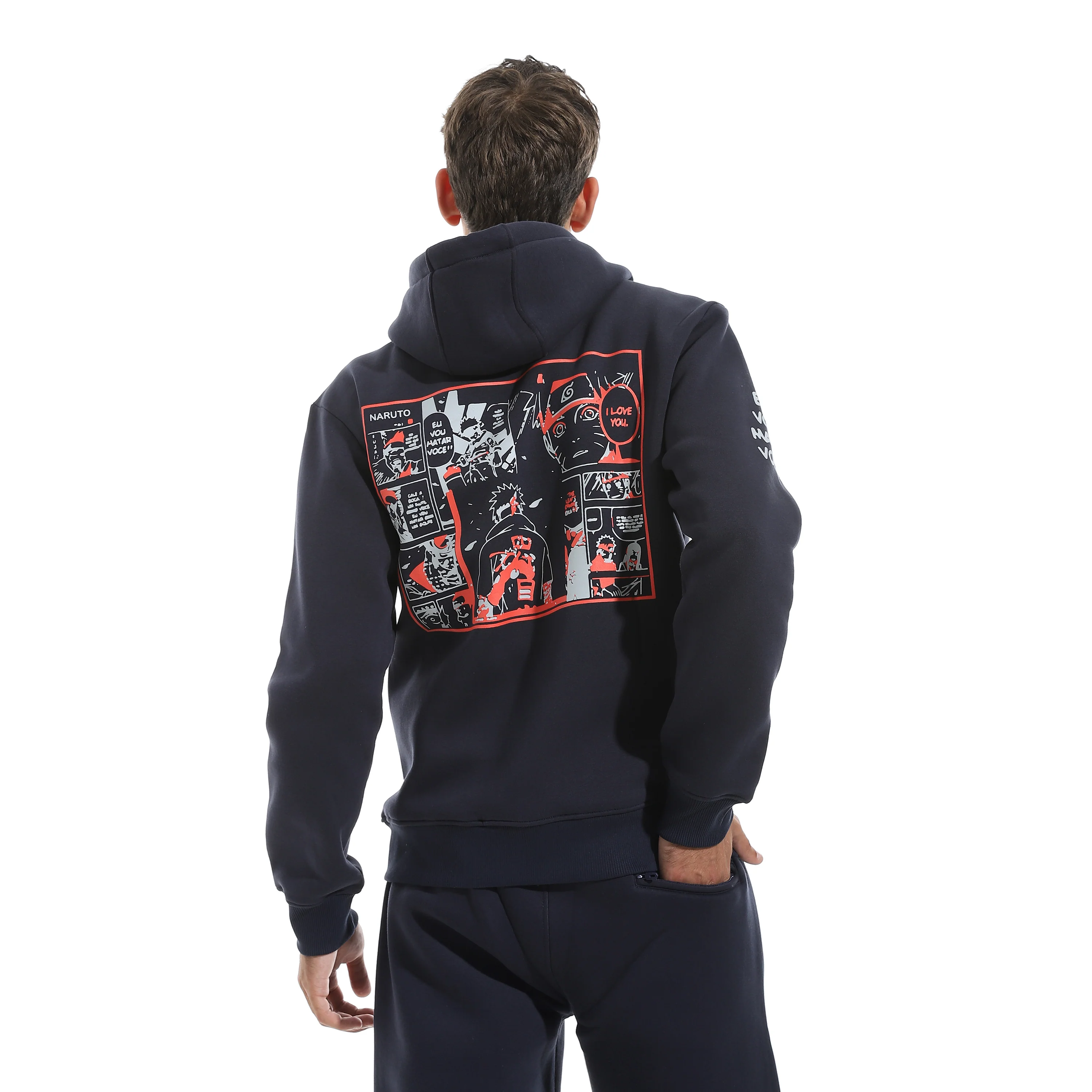 Printed Hoodie Red Cotoon - Image 3