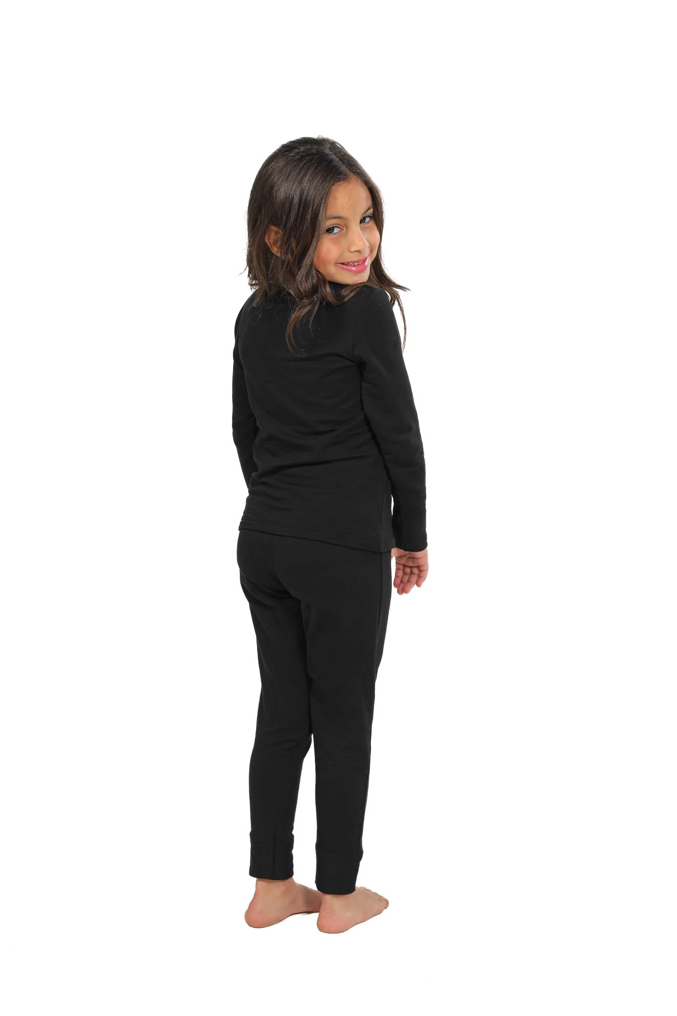 Girls Thermal Set - Black - Image 2