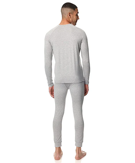 Thermal Sets For Men - Gray  - Red cotton