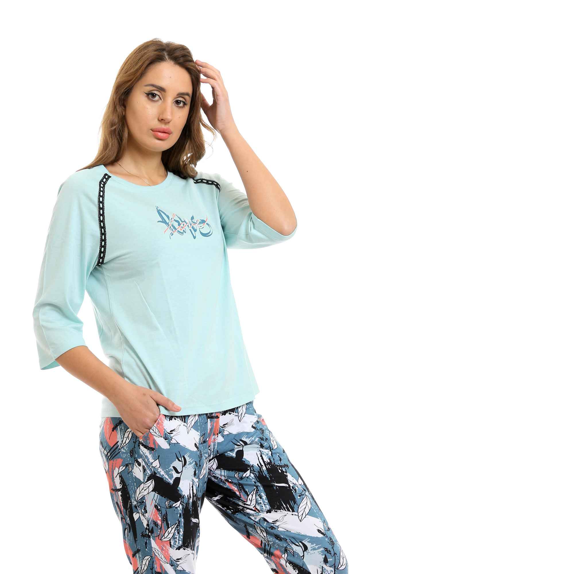 Womens Capri Pajama Set - Image 3