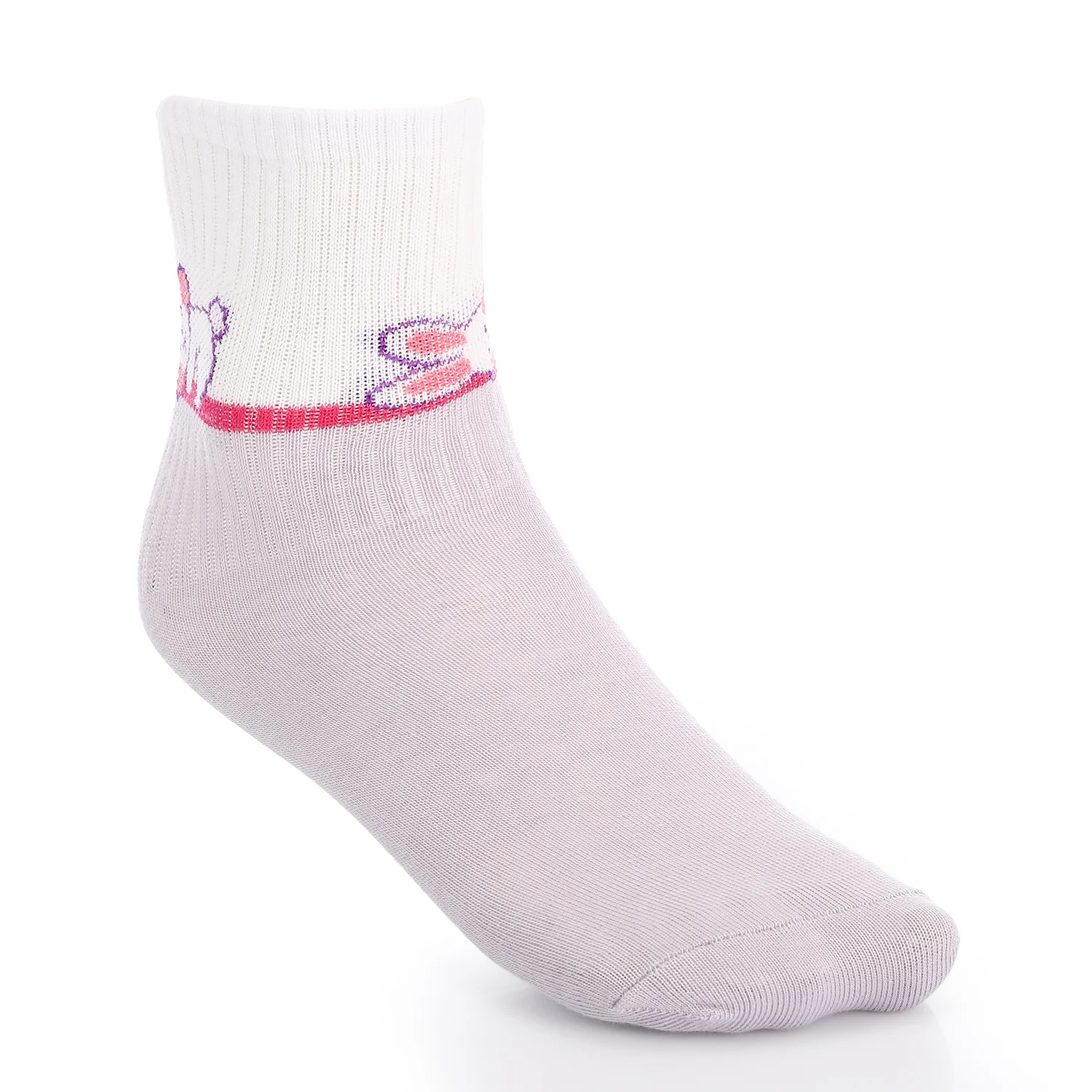 Socks For Girl - Simple, Elegant - Purple - Image 2